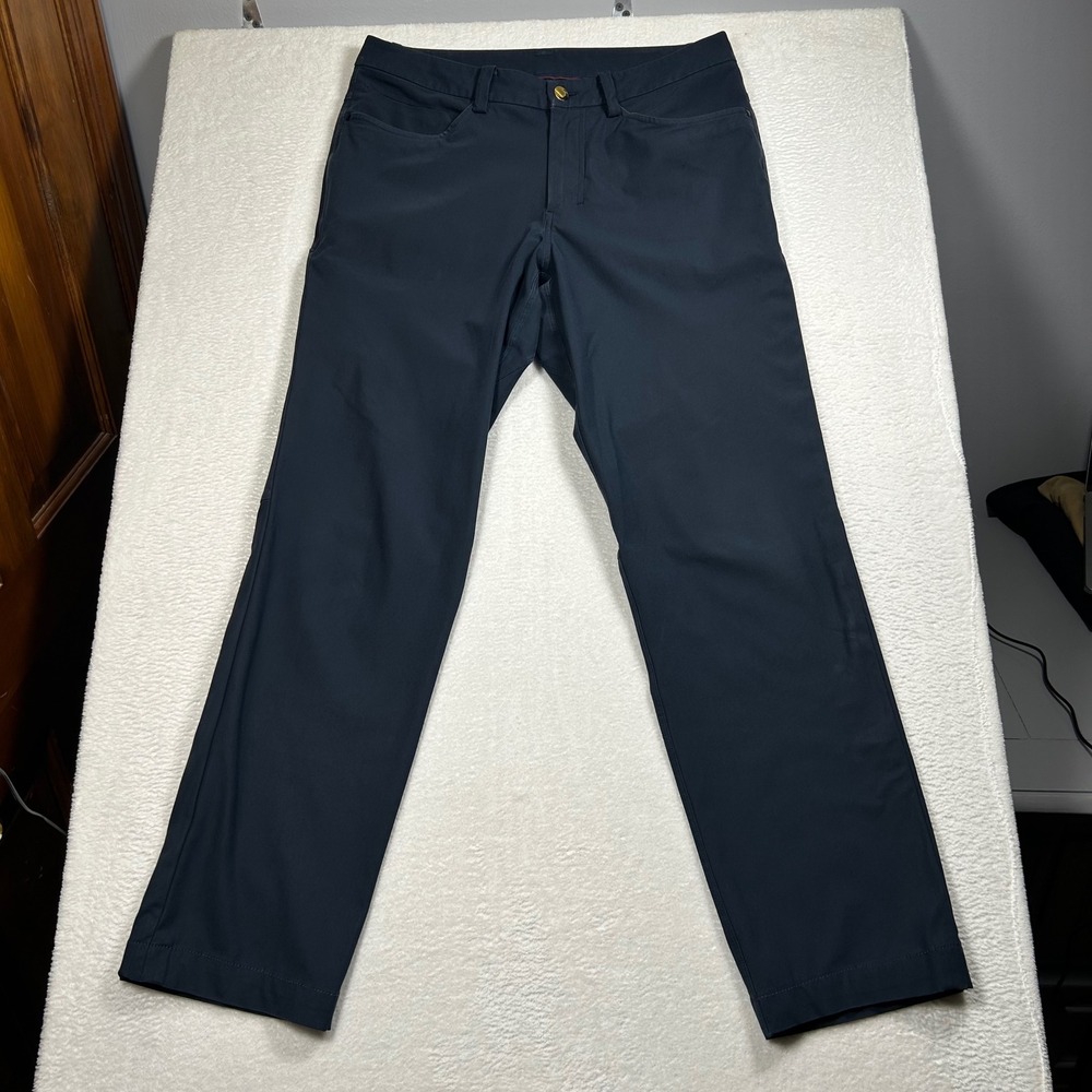 Lululemon ABC Pant Slim Trousers Mens 30 Navy Blue Technical Five Pocket Casual - Picture 2 of 10